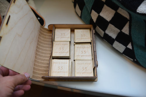 Memory spel in houten boekje