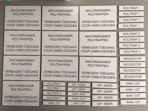 resopal tekstplaatjes