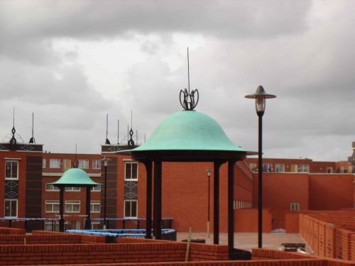 Copper on dome in The Hague